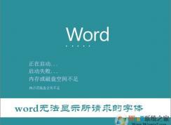 Win10打開Word提示“Word無法顯示所請求的字體”的解決方法