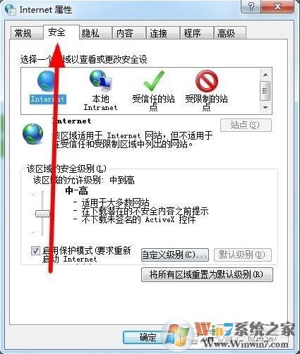 Win7如何設(shè)置可信任站點(diǎn)？