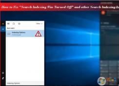 win10系統(tǒng)提示“搜索索引被關(guān)閉”錯誤被關(guān)閉的解決方法