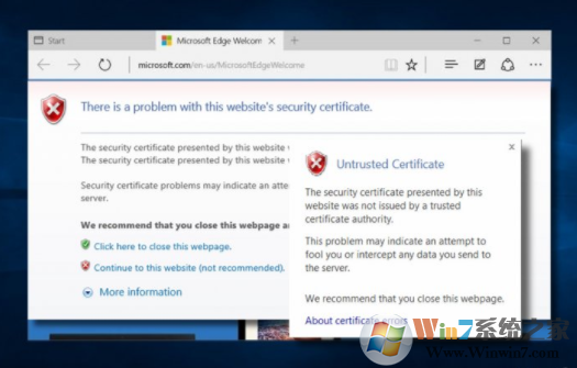 彈出“網(wǎng)站安全證書存在問(wèn)題”