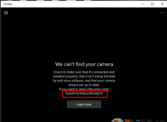 win10系統(tǒng)相機錯誤“我們無法找到你的相機”錯誤代碼：0xA00F4244（0xC00D36D5）