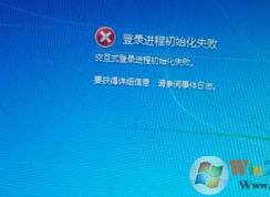 win7系統(tǒng)無法開機(jī)提示登錄進(jìn)程初始化失敗的解決方法