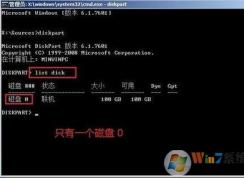 小編教你win7系統(tǒng)使用diskpart 分區(qū)的方法