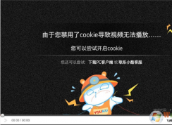 優(yōu)酷：由于您禁用了cookie導(dǎo)致視頻無法播放解決步驟