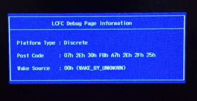 win10 筆記本開機(jī)：LCFC Debug Page Information 該怎么辦？