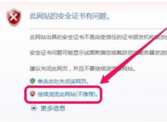 此網(wǎng)站的安全證書有問(wèn)題解決方法