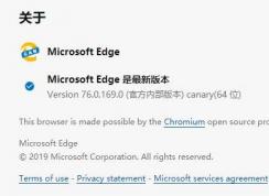 Microsoft Edge Canary 76.0.169.0瀏覽器設(shè)置中文方法(最簡(jiǎn)單)