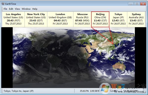 EarthTime破解版_EarthTime（桌面時(shí)鐘日歷軟件）v5.21.3免費(fèi)版