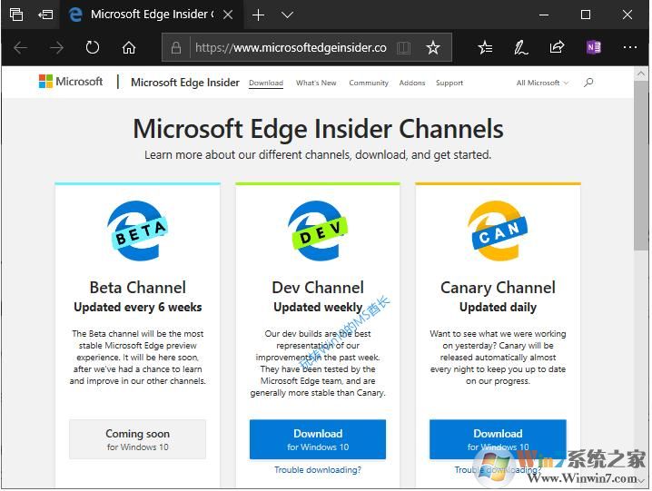 Chromium Edge Beta版瀏覽器安裝程序下載