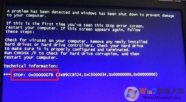 Win7系統(tǒng)裝XP遇到0x0000007B藍屏怎么辦？
