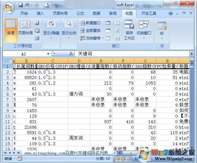 Excel怎么鎖定第一行下拉時始終固定在第一行？