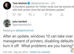 Win10 1903 KB4517211累積更新新BUG：打印機連接出現(xiàn)問題