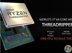 AMD最強處理器撕裂者3990X：PC上第一款64核128線程CPU