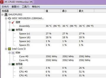 Hwmonitor下載_Hwmonitor（CPU信息監(jiān)測）v1.41漢化中文版