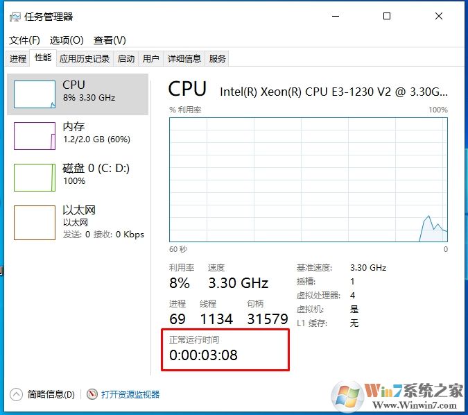 Win10電腦查看運行時間的方法(查看電腦使用時間)