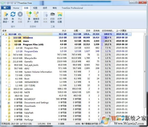 Treesize中文綠色版|Treesize(文件整理專家) v8.0.4綠色版