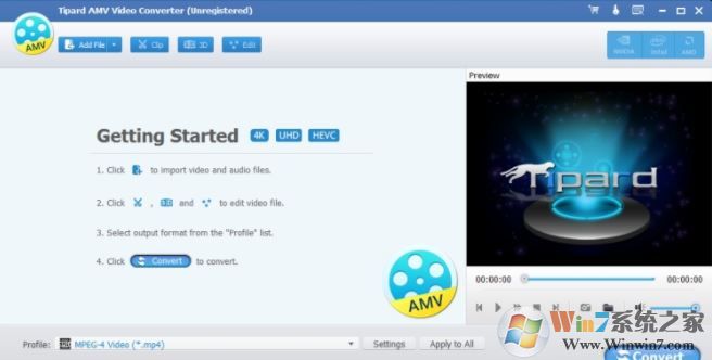 amv視頻格式轉(zhuǎn)換器_Tipard AMV Video Converter v9.2.20 中文免費版