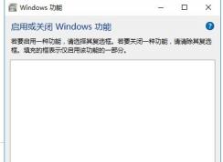 Win10啟用或關(guān)閉windows功能空白完美解決方法
