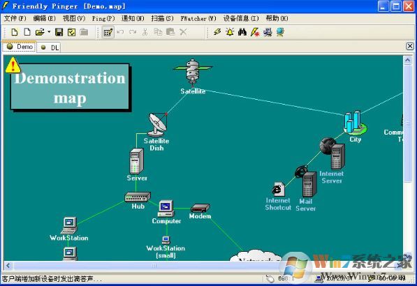 拓撲圖軟件下載_Fpinger(網絡拓撲圖制作軟件)v5.0.1 綠色漢化版