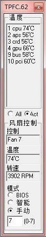 TPfanControl v0.62 漢化版(Thinkpad筆記本風(fēng)扇轉(zhuǎn)速控制)