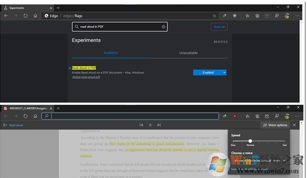 微軟Edge瀏覽器新版內(nèi)測：加入PDF有聲朗讀功能