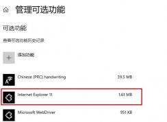 Win10打開和關(guān)閉功能中沒有IE瀏覽器選項怎么辦？