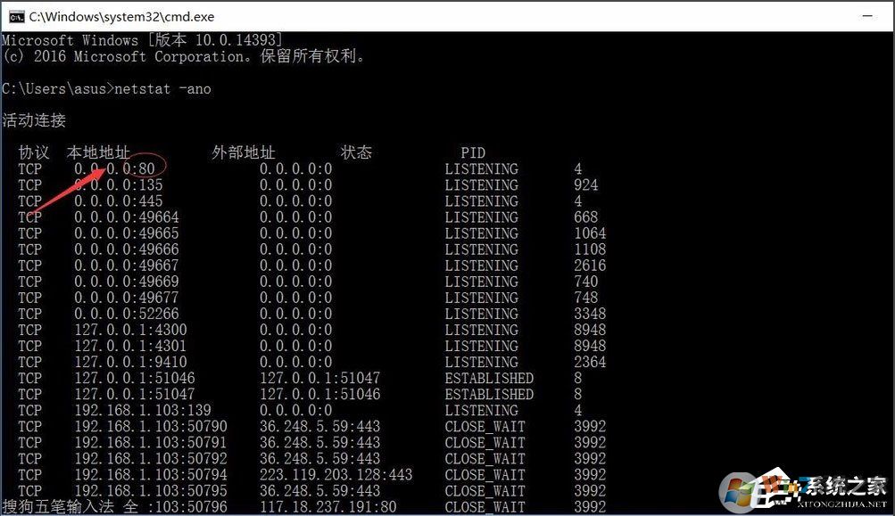 端口被占用應(yīng)該怎么辦？win10快速查看被占用的端口方法