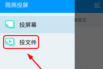 雨燕投屏選擇投文件