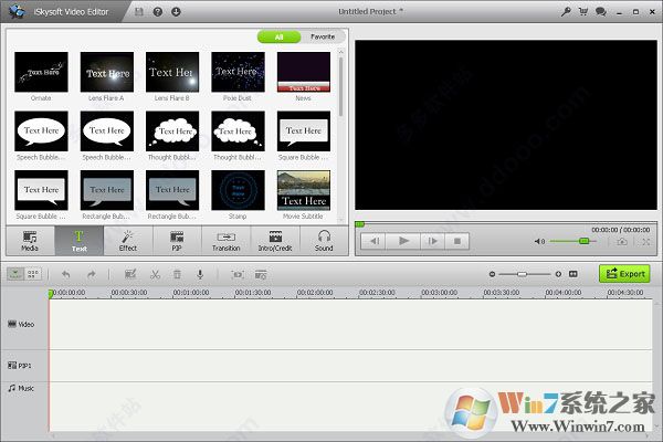 iSkysoft Video Editor(視頻剪輯器)漢化破解版