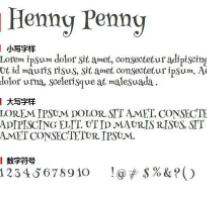 Henny Penny字體下載_henny penny英文字體免費(fèi)版