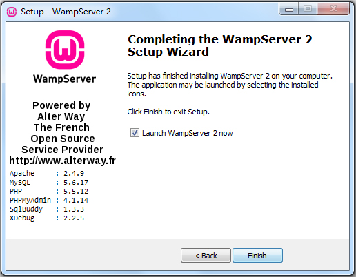 WampServer(集成安裝環(huán)境) V2.5 英文版