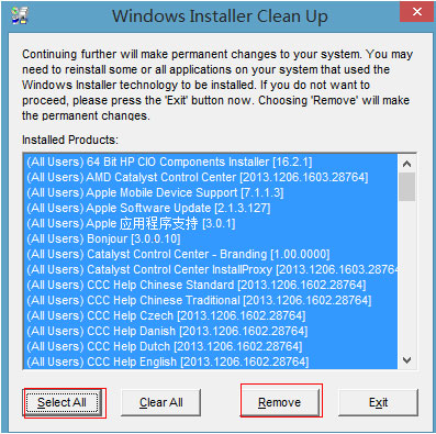 Windows Installer Clean UP(清理工具) V4.71.1015.0 英文安裝版