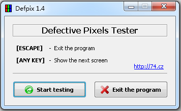 Defpix(顯示器壞點(diǎn)檢測(cè)工具) V1.4.10.17 中文綠色版