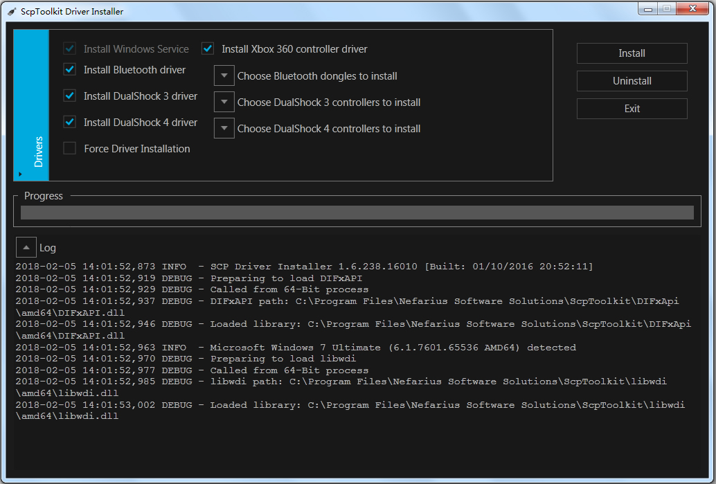 ScpToolkit(PS3手柄驅(qū)動(dòng)) V1.62 中文漢化版