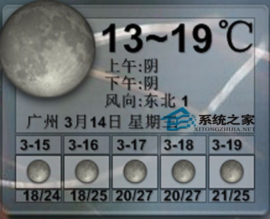 桌面天氣秀(XDeskWether) V6.5 綠色免費(fèi)版