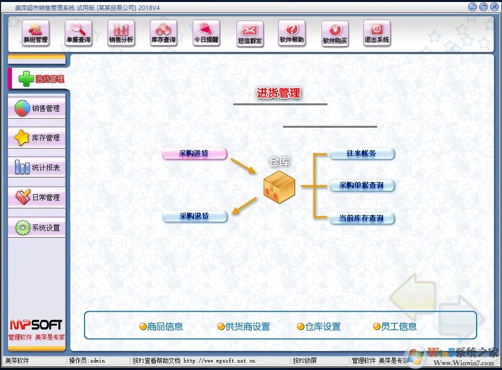 美萍超市管理系統(tǒng)2020