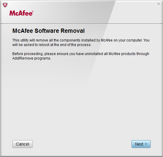 Mcafee(卸載工具) V8.0