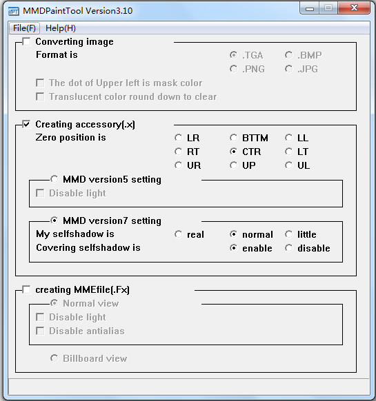 MMDPaintTool(MMD轉(zhuǎn)換器) V3.10 多國(guó)語(yǔ)言綠色版