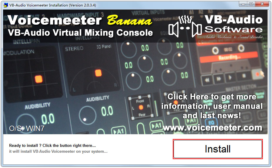 Voicemeeter Banana(虛擬音頻調(diào)音臺) V2.0.3.4