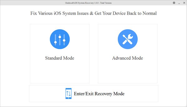 Ondesoft iOS System Recovery