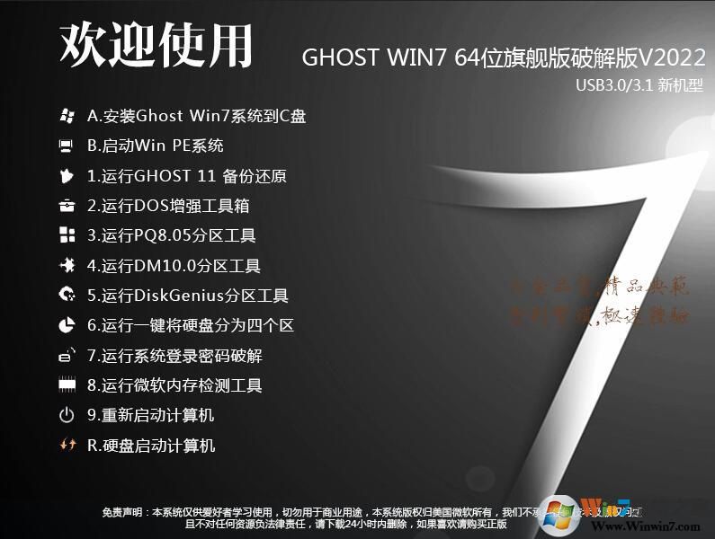 永久激活Ghost Windows7破解版64位旗艦版ISO V2022