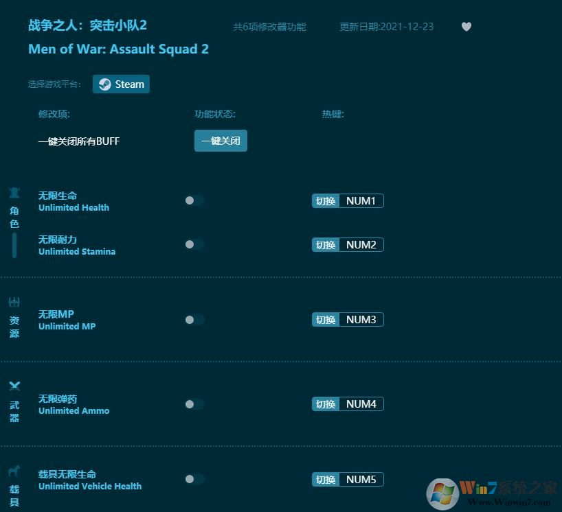 戰(zhàn)爭(zhēng)之人突擊小隊(duì)2六項(xiàng)修改器 v1.8.42