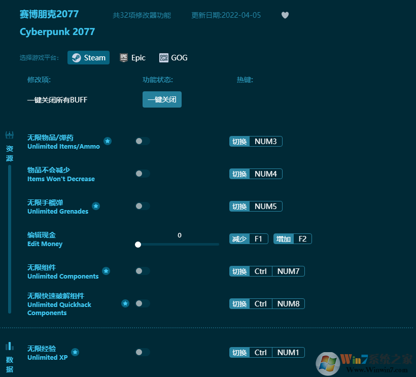 賽博朋克2077線上修改器(32項(xiàng)全功能) 風(fēng)靈月影版