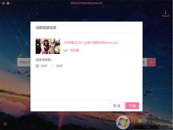 BilibiliVideoDownload(嗶哩嗶哩視頻解析工具)