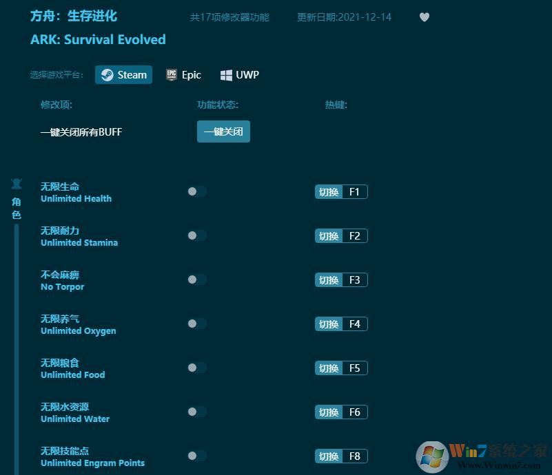 方舟生存進(jìn)化線上修改器(17項全功能) 全新版