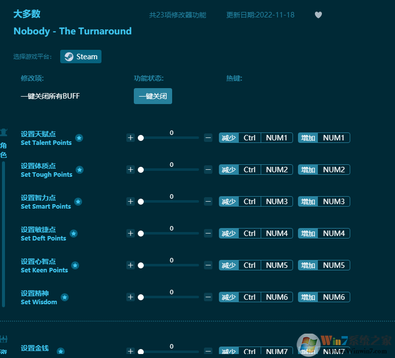 大多數(shù)二十三項修改器 v2022Steam通用版