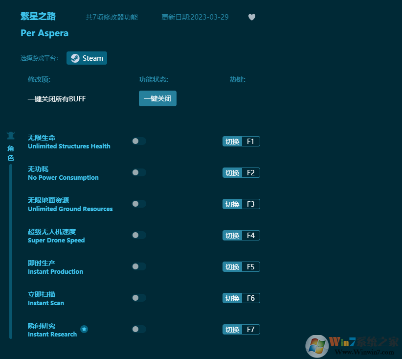 繁星之路七項(xiàng)修改器 v2023最新版