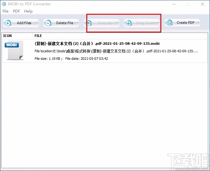 MOBI to PDF Converter(MOBI轉(zhuǎn)PDF轉(zhuǎn)換器) v1.0 官方版