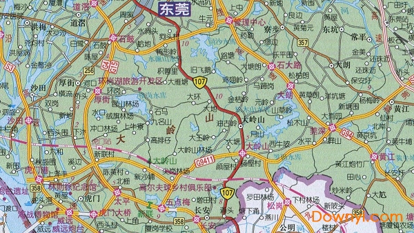 東莞市地圖高清版大圖