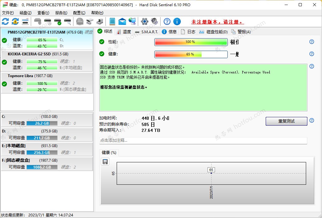 硬盤哨兵Hard Disk Sentinel Pro綠色破解版